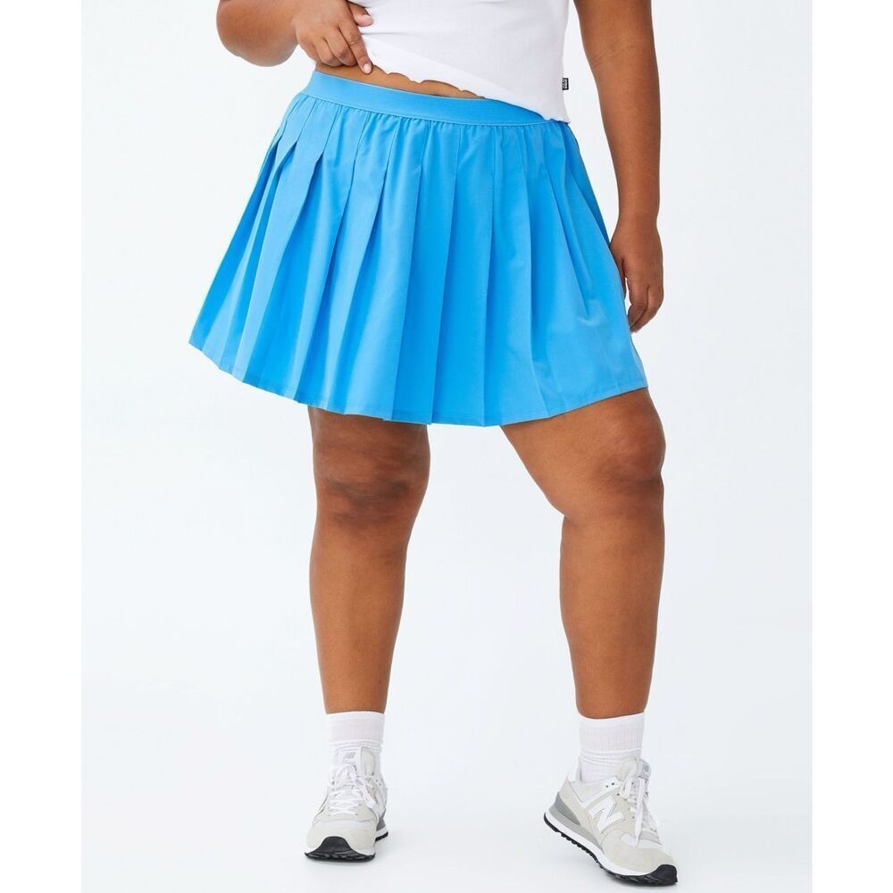 Cotton on Womens Trendy Plus Size Active‎ Match Point Tennis Skirt Blue Size 16
